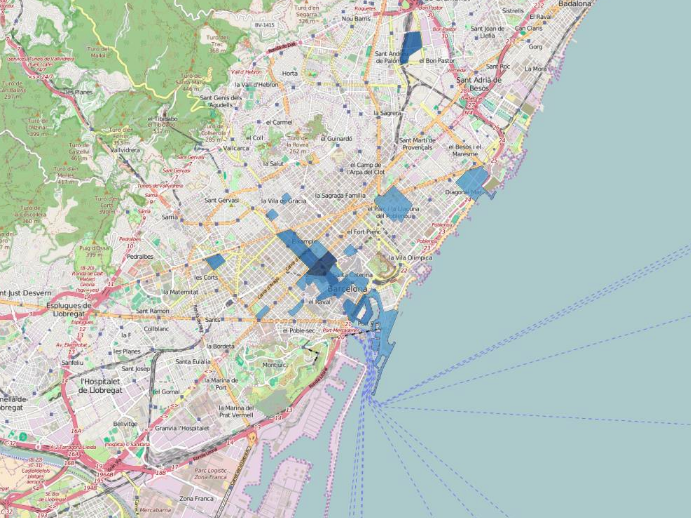 Mapa de Barcelona
