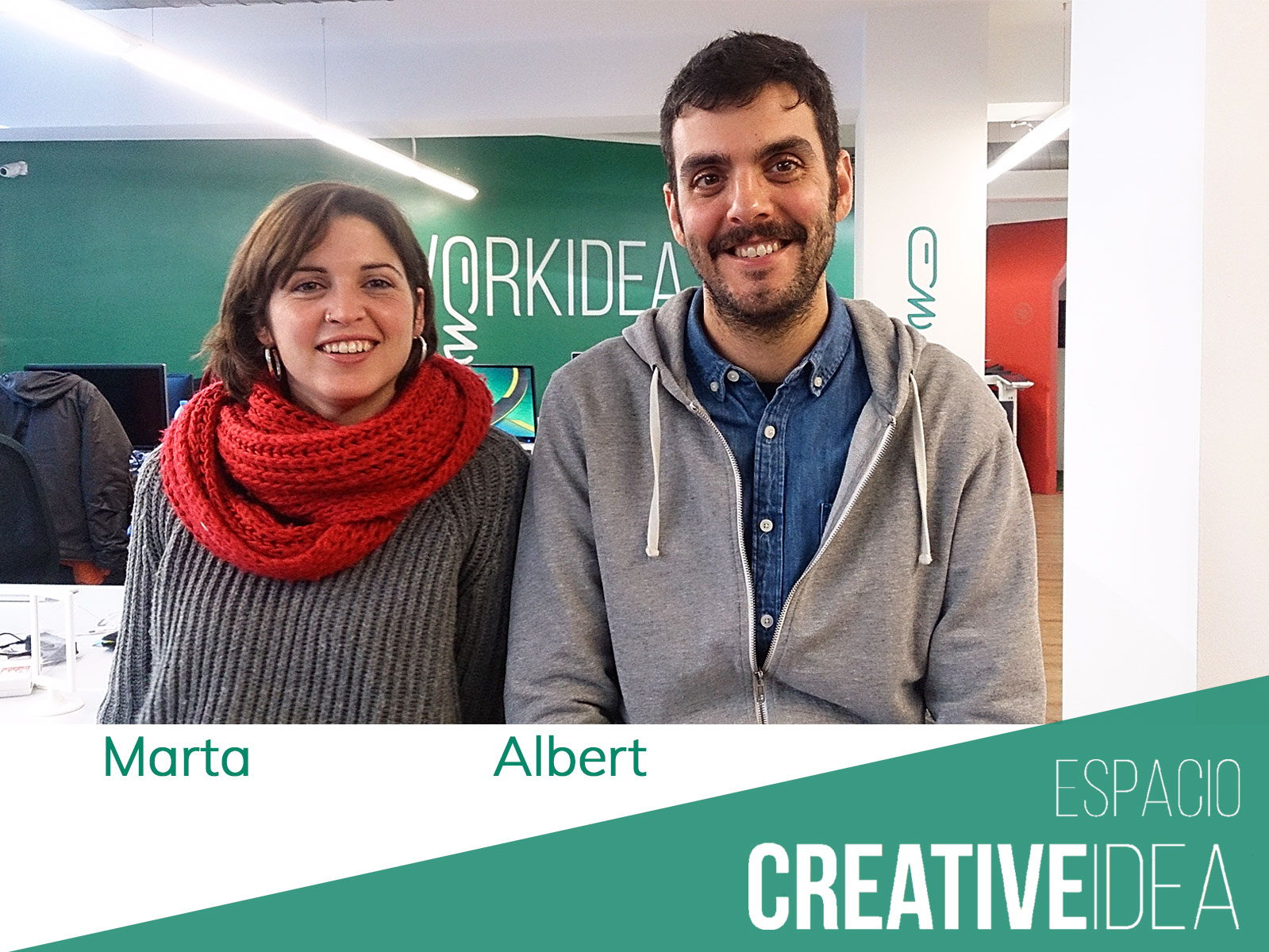 Nuestros coworkers Marta y Albert