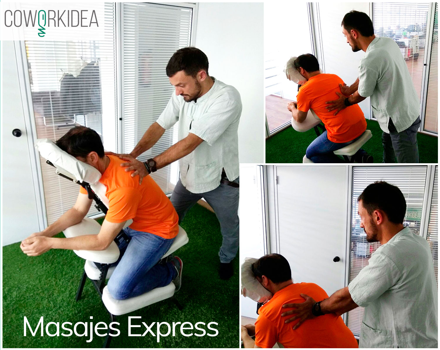 Masajes Express en tu coworking y oficina